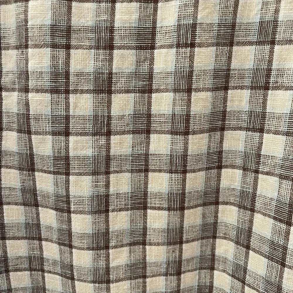 Lyle & Scot Scotland Men’s Linen/Cotton Blend Short Sleeve Shirt Size Large - Picture 3 of 6
